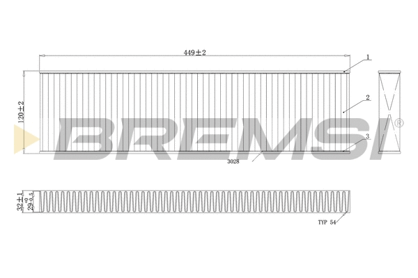 Filter, cabin air (FC0474A)
