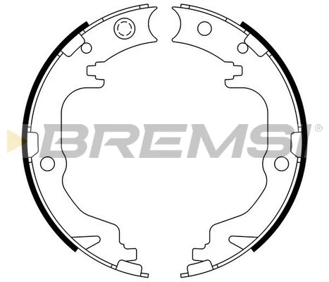 Brake Shoe Set, parking brake (GF4886)