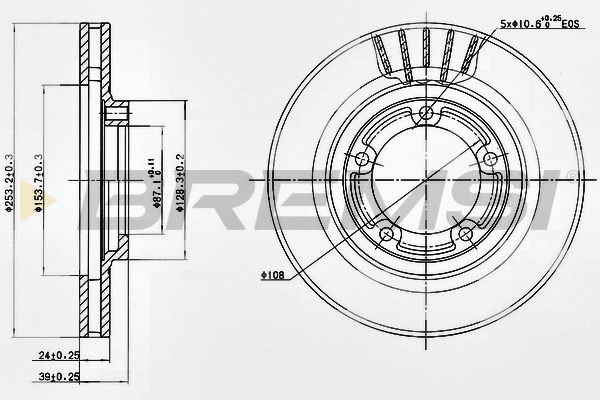 Brake Disc (CD7822V)