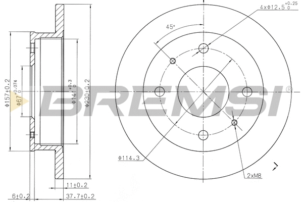 Brake Disc (CD7077S)