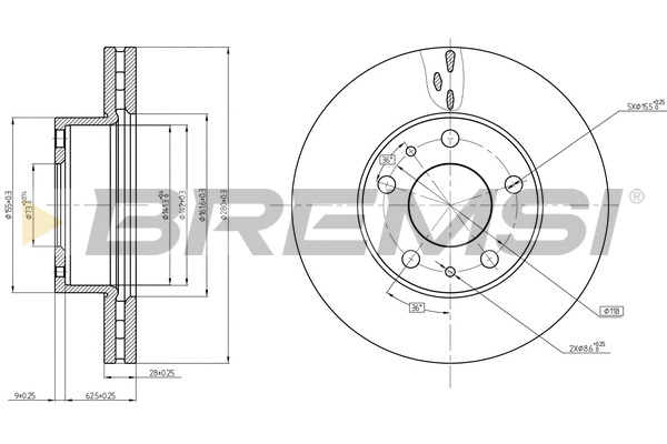Brake Disc (CD8659V)