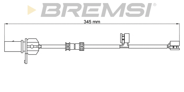 Warning Contact, brake pad wear (WI0776)