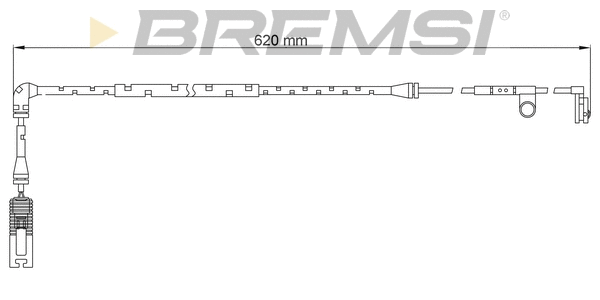 Warning Contact, brake pad wear (WI0729)