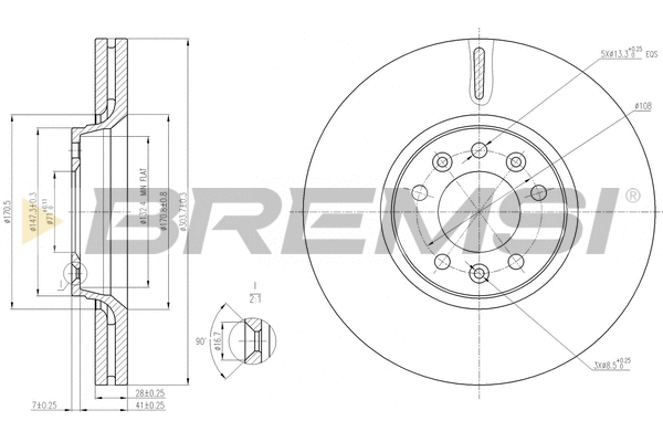 Brake Disc (CD7615V)