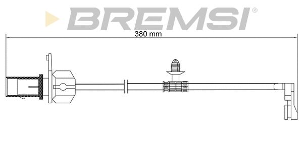 Warning Contact, brake pad wear (WI0973)