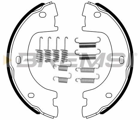 Brake Shoe Set, parking brake (GF0560-1)