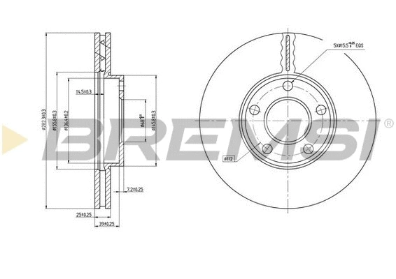 Brake Disc (CD7014V)