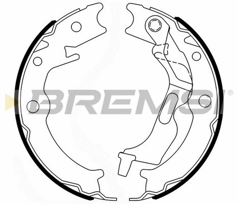 Brake Shoe Set, parking brake (GF0729)