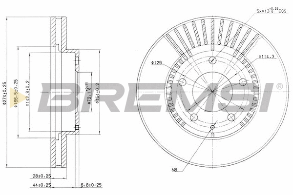 Brake Disc (CD6738V)