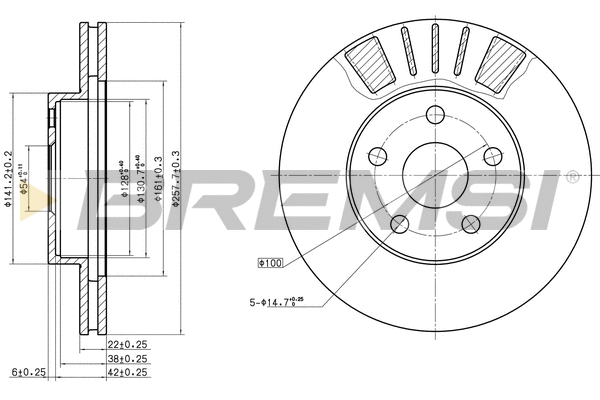 Brake Disc (CD6411V)