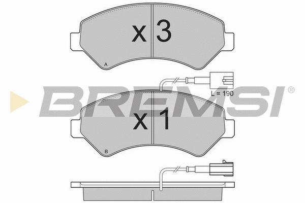 Brake Pad Set, disc brake (BP3323TR)