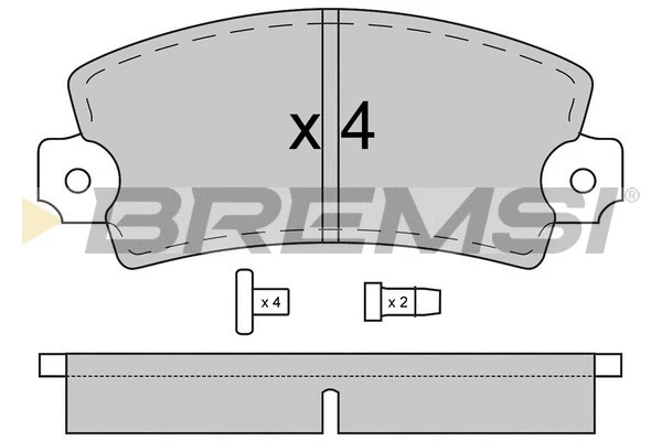 Brake Pad Set, disc brake (BP2018)