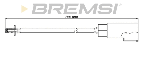 Warning Contact, brake pad wear (WI0400)