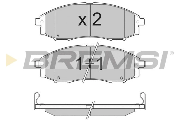 Brake Pad Set, disc brake (BP3230)