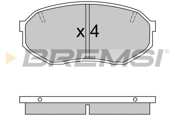 Brake Pad Set, disc brake (BP2421)