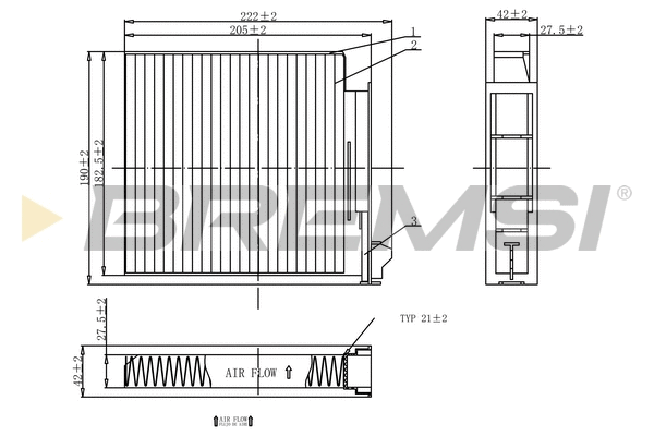 Filter, cabin air (FC0093)