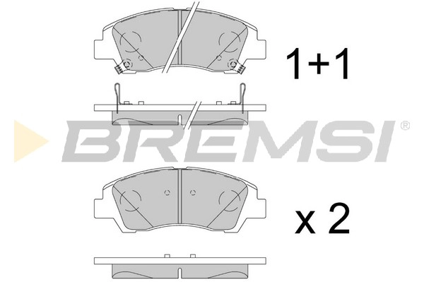 Brake Pad Set, disc brake (BP3893)