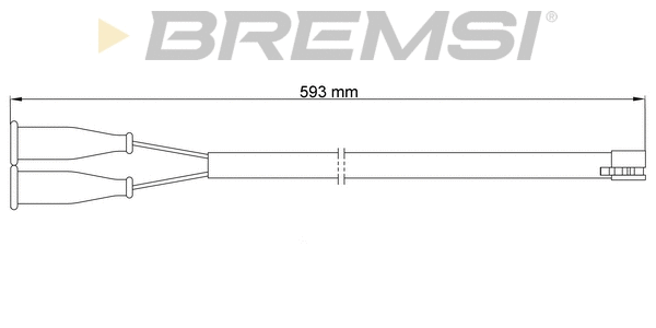 Warning Contact, brake pad wear (WI0548)
