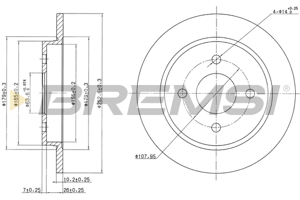 Brake Disc (CD6281S)