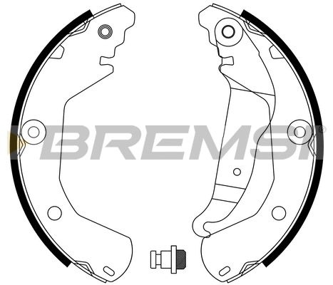 Brake Shoe Set (GF0636)