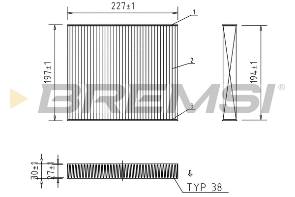 Filter, cabin air (FC1526)