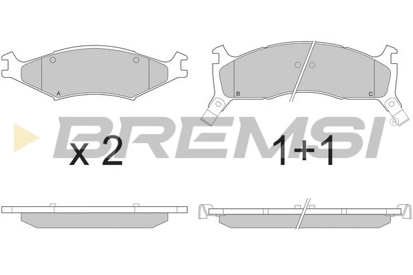 Brake Pad Set, disc brake (BP2772)
