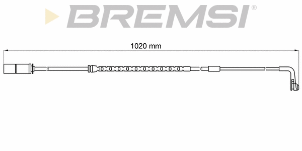 Warning Contact, brake pad wear (WI0639)
