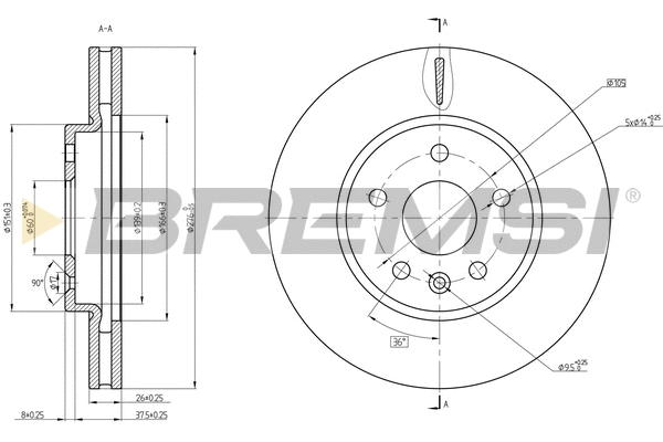 Brake Disc (CD8685V)