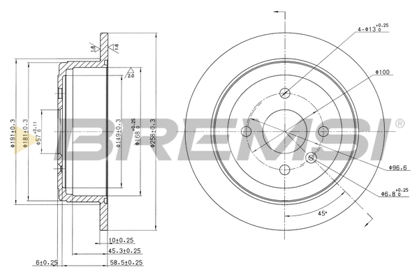 Brake Disc (CD7187S)