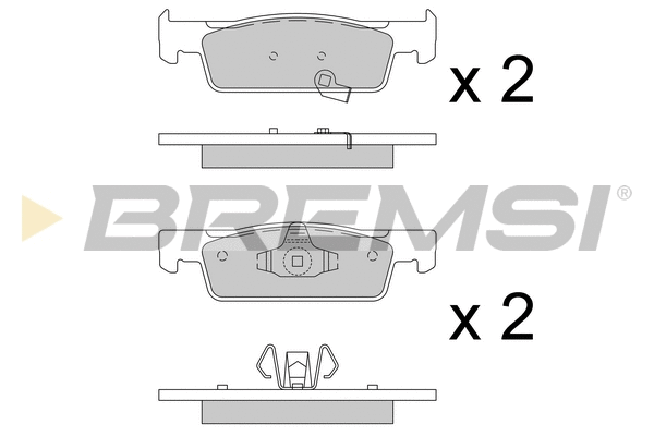 Brake Pad Set, disc brake (BP3798)