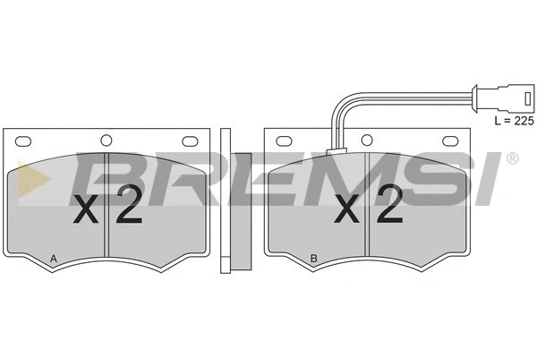Brake Pad Set, disc brake (BP2193)