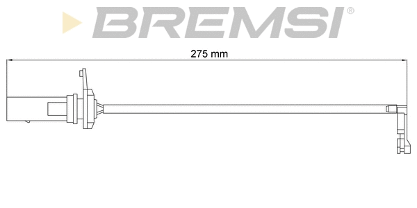 Warning Contact, brake pad wear (WI0951)