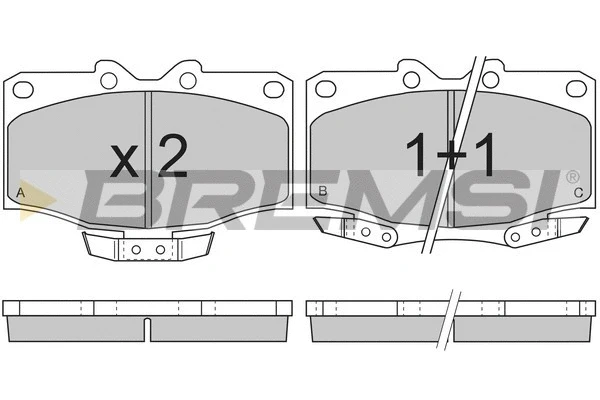 Brake Pad Set, disc brake (BP2725)