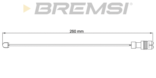 Warning Contact, brake pad wear (WI0540)