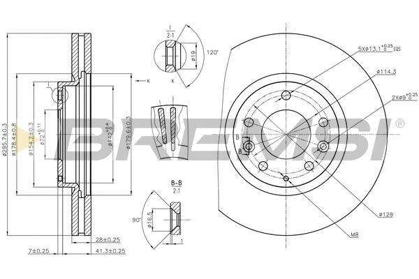 Brake Disc (CD7768V)