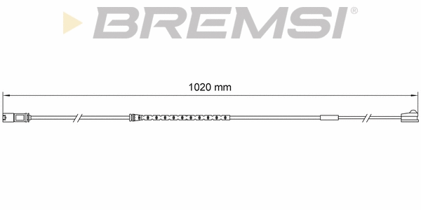 Warning Contact, brake pad wear (WI0788)