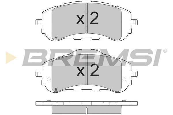 Brake Pad Set, disc brake (BP3560)