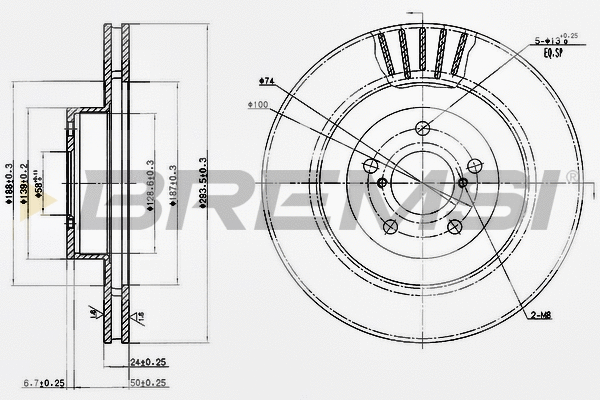 Brake Disc (CD7175V)