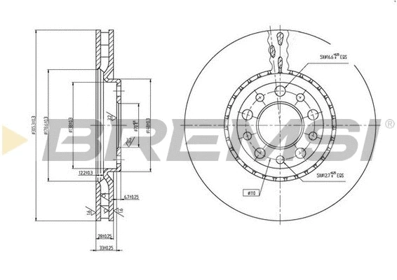 Brake Disc (CD7449V)