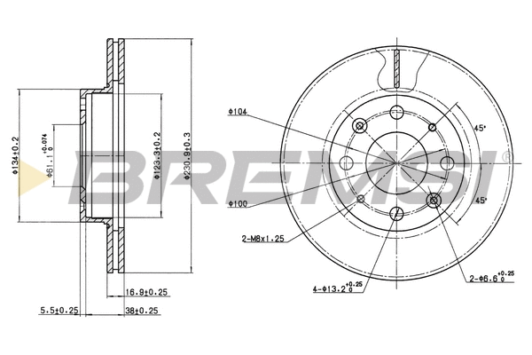 Brake Disc (CD6152V)