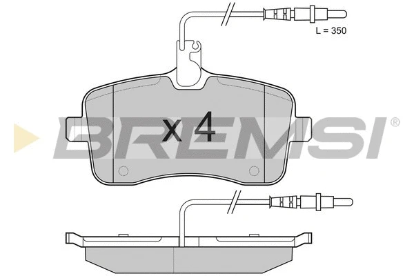 Brake Pad Set, disc brake (BP3182)