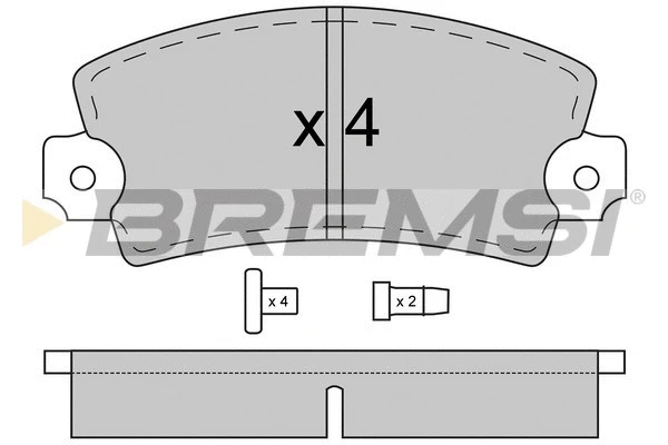 Brake Pad Set, disc brake (BP2026)