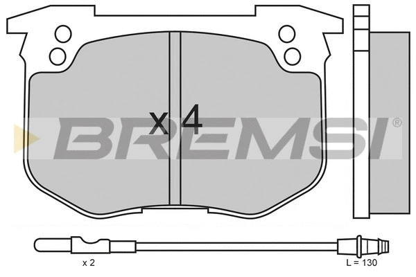 Brake Pad Set, disc brake (BP2159)