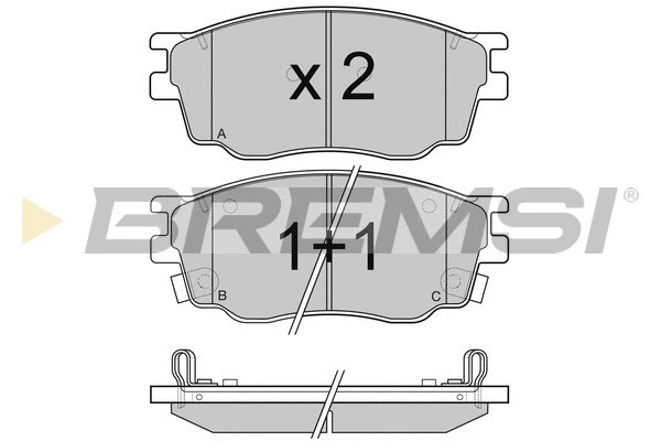 Brake Pad Set, disc brake (BP3092)