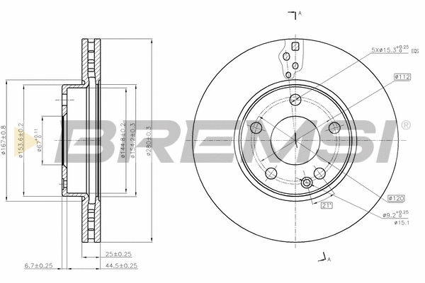 Brake Disc (CD8334V)