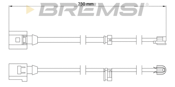 Warning Contact, brake pad wear (WI0709)