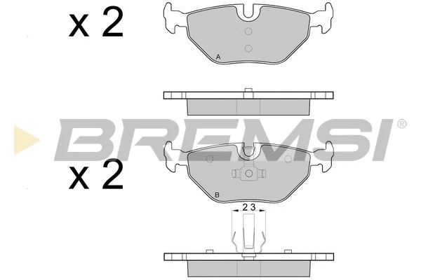 Brake Pad Set, disc brake (BP3051)