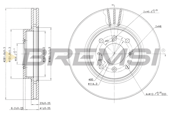 Brake Disc (CD7189V)