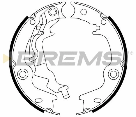 Brake Shoe Set, parking brake (GF0759)