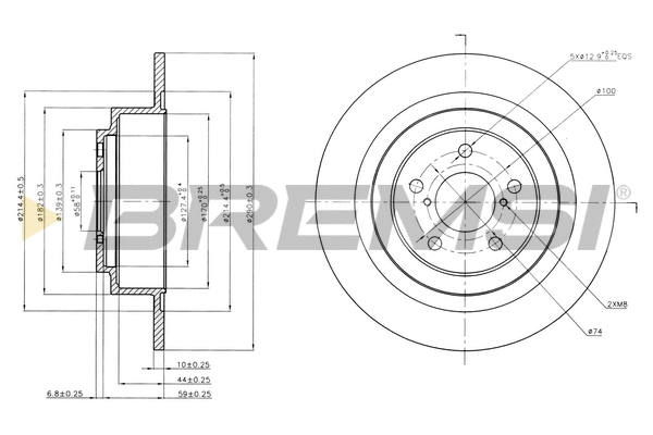 Brake Disc (CD7647S)
